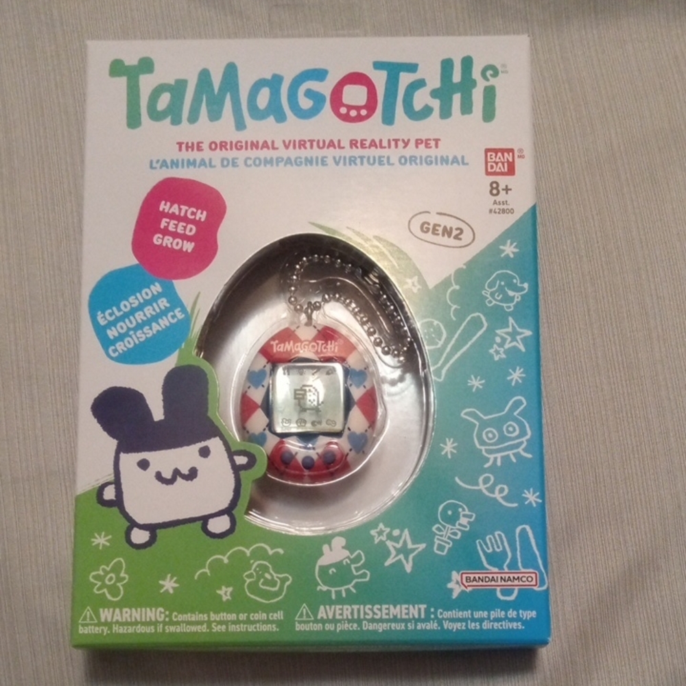 Tamagotchi Gen 2 Virtual Pet - White and Blue